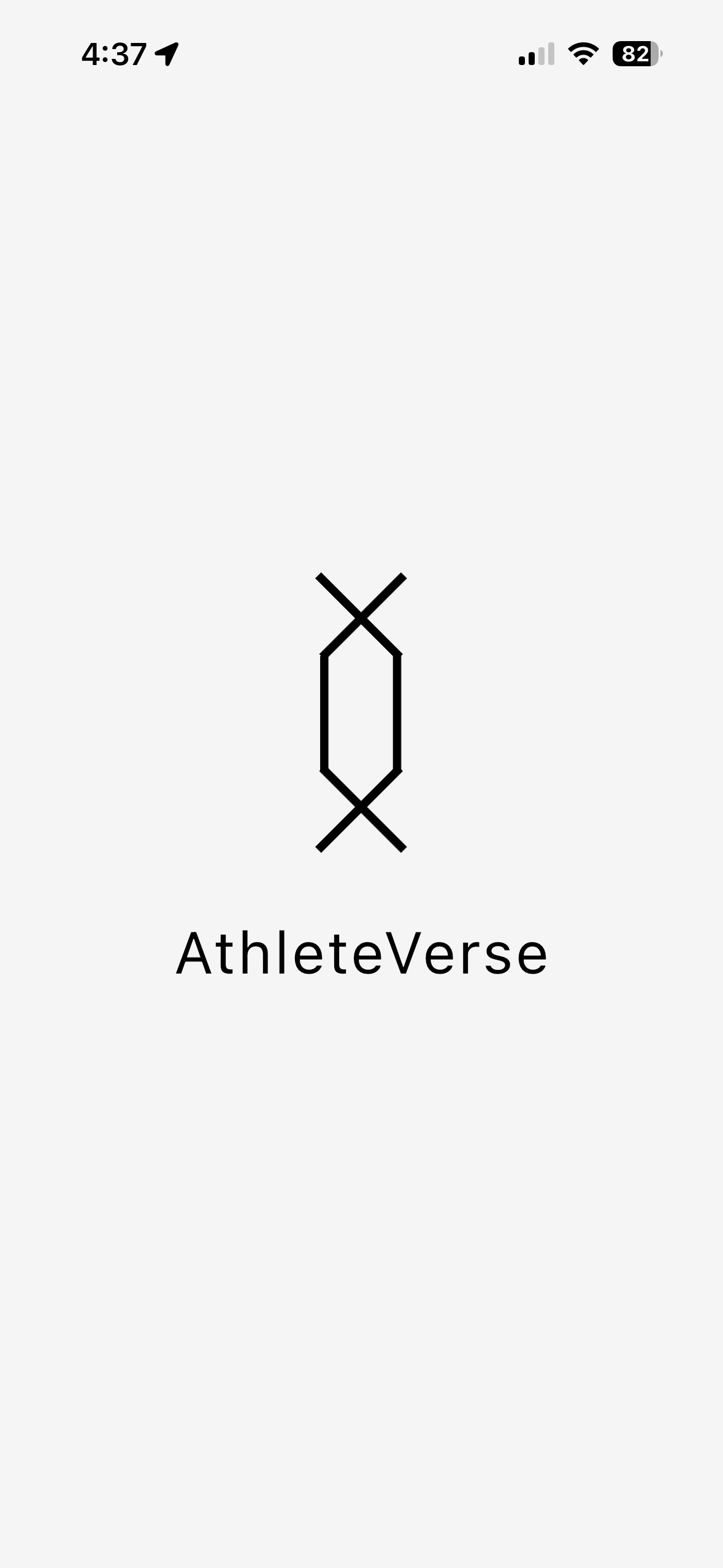 AthleteVerse splash screen
